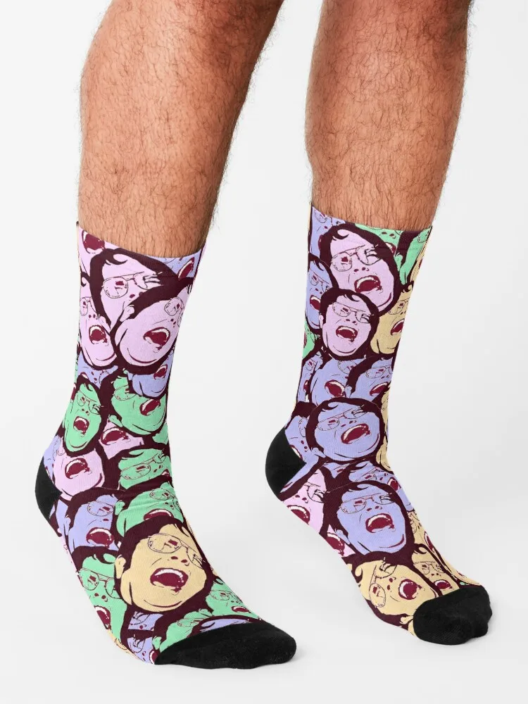 Носки Multi Dwight, носки для кроссфита, мужские носки, хлопковые носки в стиле аниме