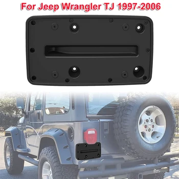 1 шт. черный кронштейн заднего номерного знака автомобиля для Jeep Wrangler TJ 1997-2006 (только для версии для США)