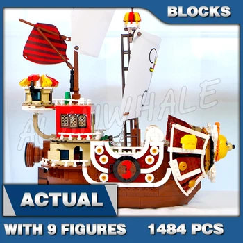 1484 шт. Шляпа Пирата, Парусный корабль, Тысяча Солнечных Лодок, Морской Разбойник, Сокровище SY6298, Строительные блоки, Игрушки, Совместимые с моделью