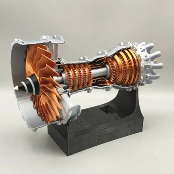 Модель авиационного двигателя Мини-турбинный двигатель Элитный бутик Может начать научный эксперимент 
