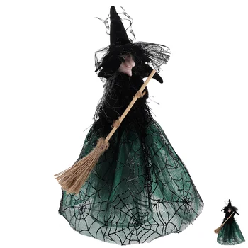 Ведьма на Хэллоуин Очаровательное украшение для Ведьм Декор для топпера на Хэллоуин
