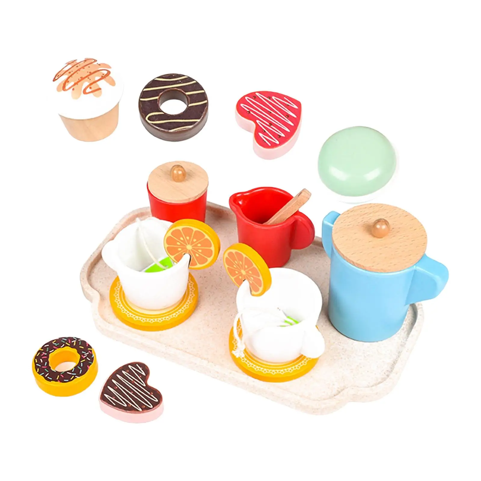 12шт Посуда для чаепития Развивающая игрушка Монтессори для детей дошкольного возраста Мальчиков Девочек малышей в возрасте 3 4 5 лет