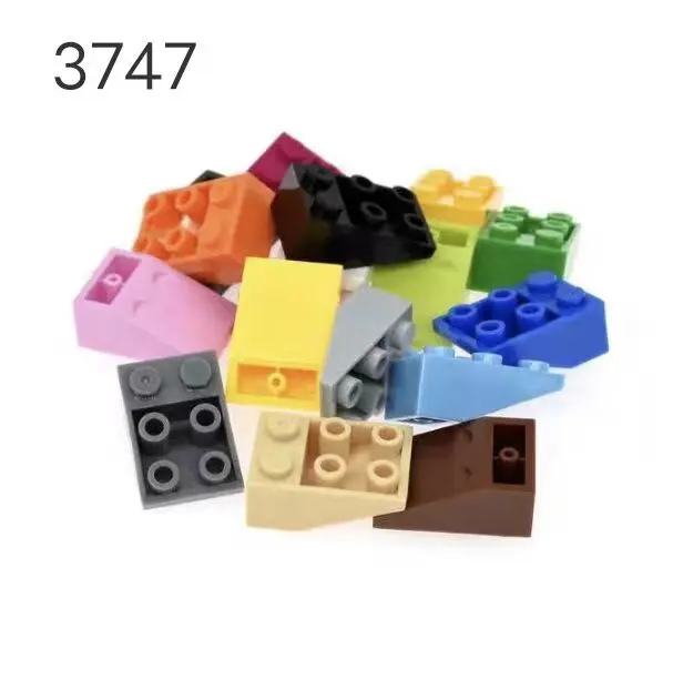 Блоки DIY, совместимые с LEGO 3747 small particle 3x2 backbevel brick 25 °