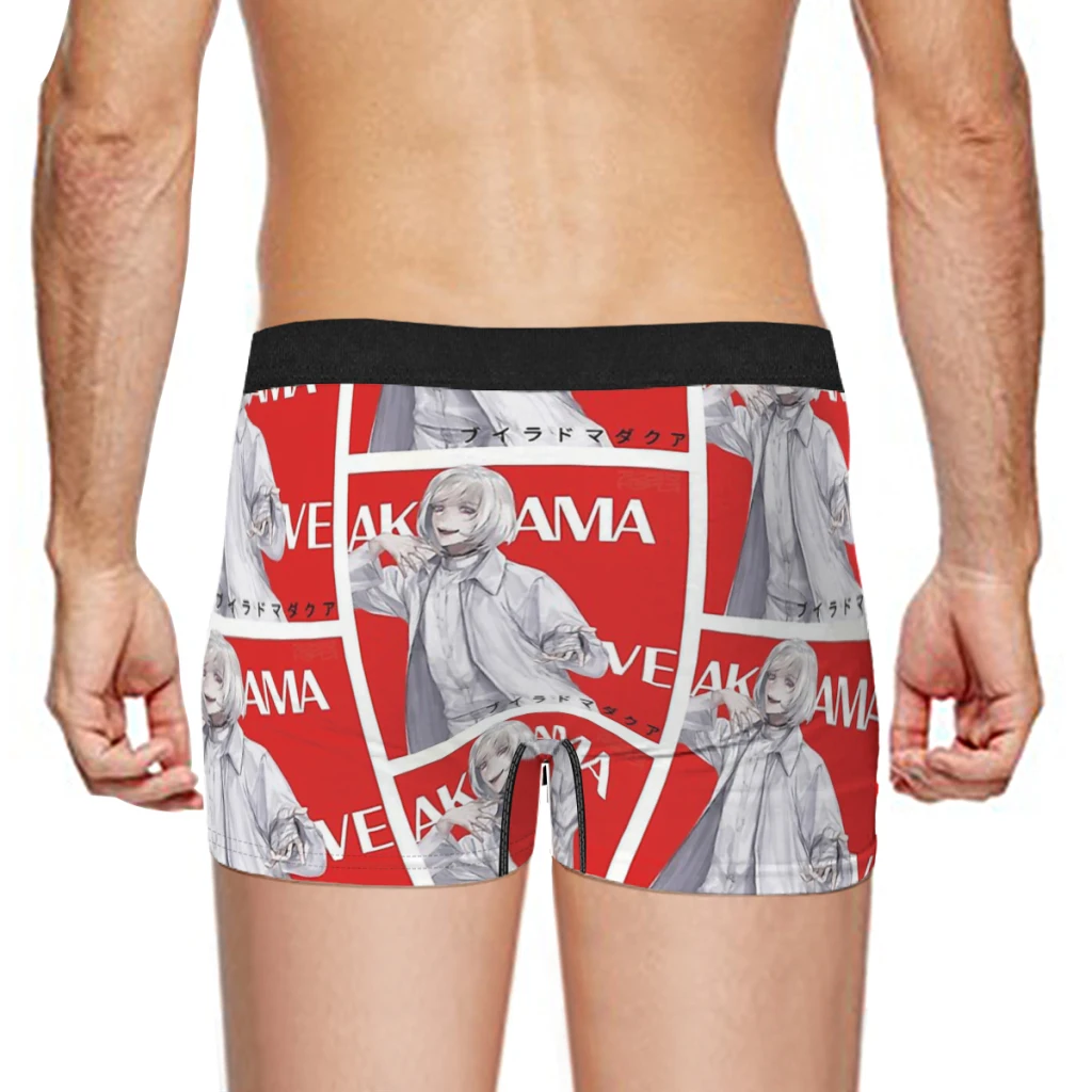 Красные Белые мужские трусы-боксеры Нижнее белье Akudama Drive, дышащие сексуальные шорты высшего качества, идея подарка