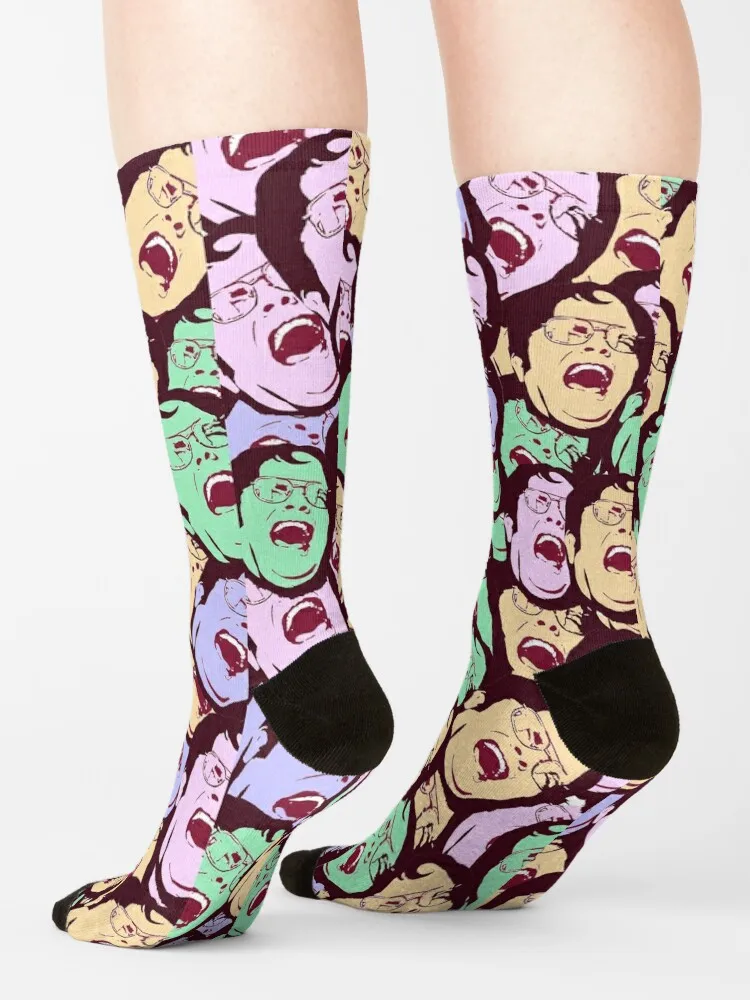 Носки Multi Dwight, носки для кроссфита, мужские носки, хлопковые носки в стиле аниме