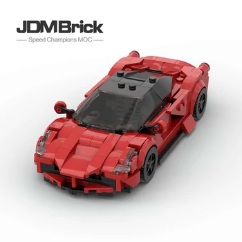 MOC Креативный красный спортивный автомобиль с феррариедом LaFerrari puzzle block assembly model детская гоночная подарочная игрушка
