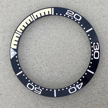 Сменное кольцо для часов, внешний диаметр 38 мм, внутренний диаметр 30,5 мм, цветовое соответствие, цифровое керамическое наклонное кольцо для рта