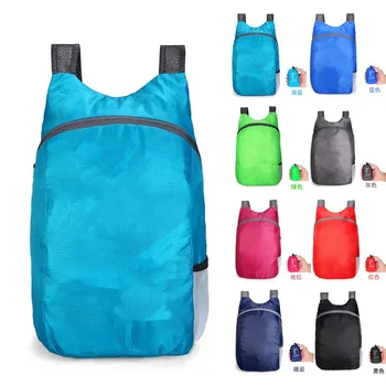 Легкие складные рюкзаки Водонепроницаемый Нейлоновый Женский мужской рюкзак для путешествий, спорта на открытом воздухе, кемпинга, походной сумки, рюкзака