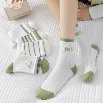 5 пар японских женских носков в стиле Лолиты, милые белые спортивные носки для девочек, четырехсезонные милые хлопковые короткие носки для женщин, прямая поставка