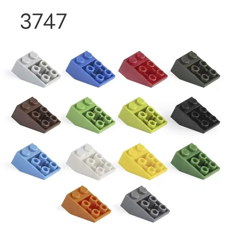 Блоки DIY, совместимые с LEGO 3747 small particle 3x2 backbevel brick 25 °