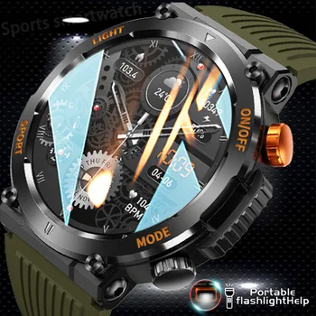 2023 Новый Compass Спортивные мужские смарт-часы с сенсорным экраном, пульсометр, Bluetooth-вызов, IP67 Водонепроницаемый для Android IOS