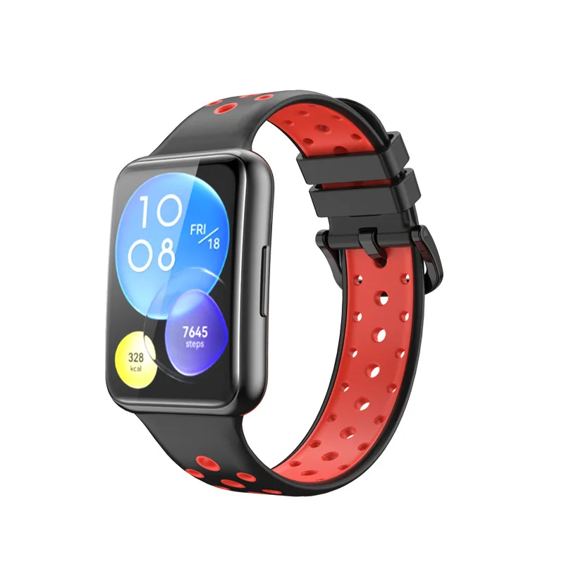 1/2 шт. Бесплатная доставка Huawei Watch Fit 2, двухцветный ремешок, контрастный ремешок, сменные аксессуары, ремешок для умных часов, ремешок для часов