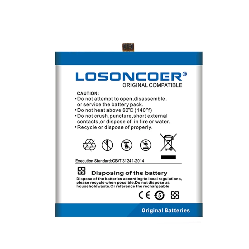 Аккумулятор LOSONCOER 3500 мАч для мобильного телефона Elephone C1, C1 Max