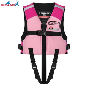 Жилет для плавания для малышей, неопреновая куртка для плавания для детей, Жилет для тренировки плавания для младенцев с регулируемым ремнем безопасности