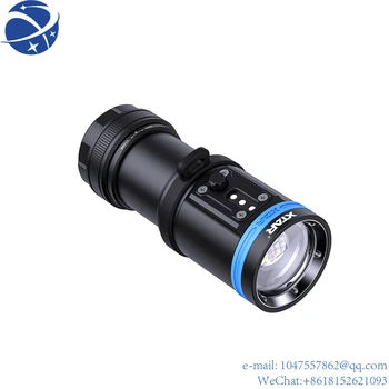 YunYiProfessional фонарик для дайвинга 4000lm UW видео водонепроницаемый фонарь IPX8 с красным//синим/УФ