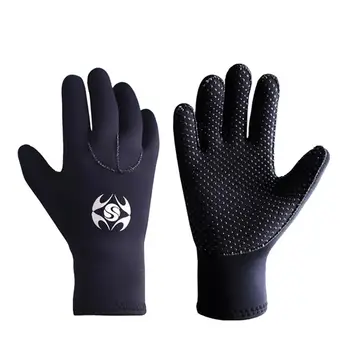 3 мм Неопреновые перчатки для дайвинга, защищающие от холода, Снаряжение для зимнего плавания, подводные нескользящие Перчатки