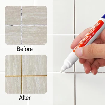 Белый Водонепроницаемый маркер для плитки, ручка для затирки швов на стенах, ручка для обеззараживания плиточного пола, Инструменты для ремонта швов в ванной комнате