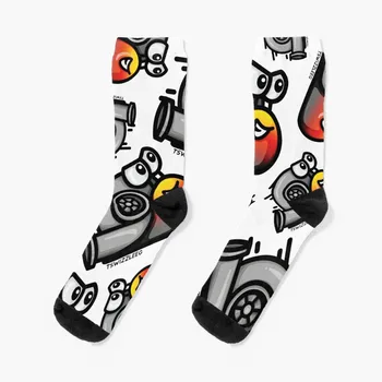 Носки Turbo Snail - Volcano, мужские велосипедные носки, забавный подарок