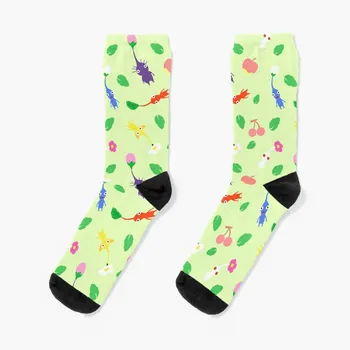 милые носки с рисунком пикмина, изготовленные на заказ носки, подарок для мужчин, компрессионные носки для женщин