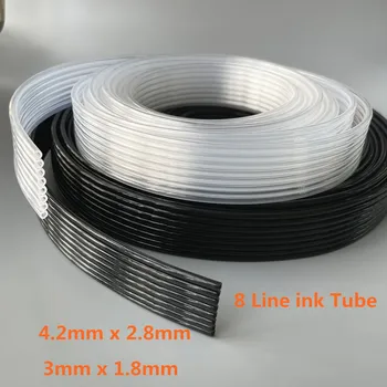 5 метров 8 линий рядов УФ-чернильный шланг для плоттерного принтера Mimaki Roland Dika Allwin Mutoh Xuli Aifa 3*1.8мм 4.2*2.8 мм